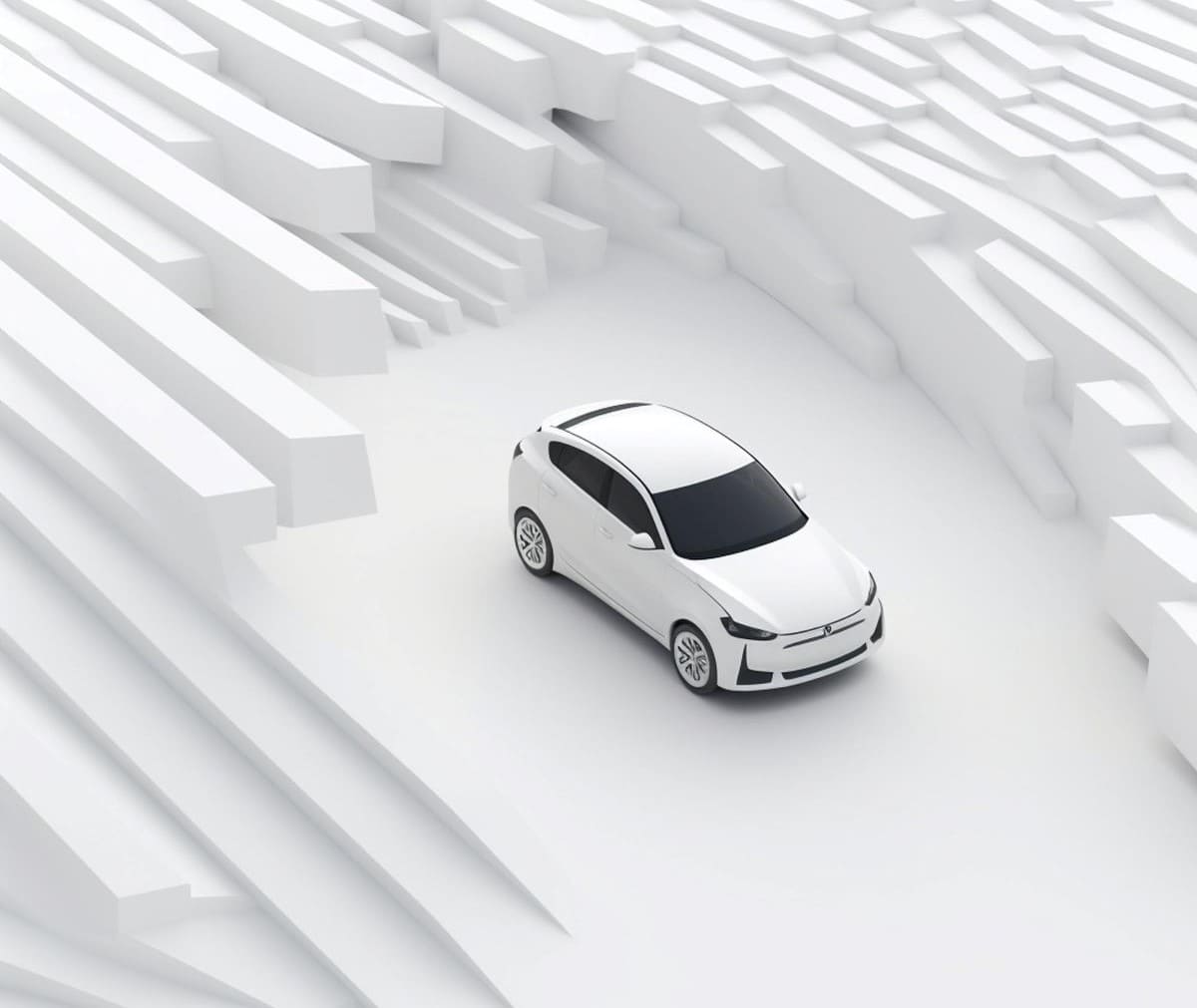 Animated Car in garage